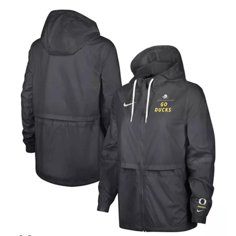 NIKE Oregon‎ Ducks 2-Hit Windrunner Performance Full-zip Jacket Women's Sz S NWT